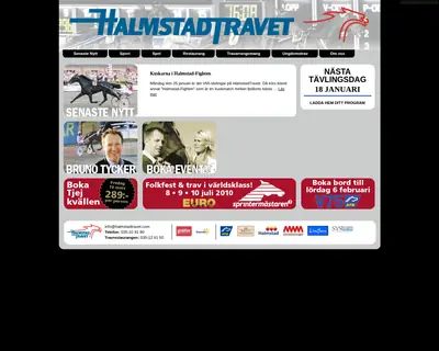 Halmstad-Travet startsida 2010