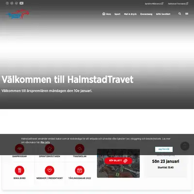 Halmstad-Travet startsida 2022
