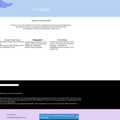 Hälsoinspiratören startsida 2021