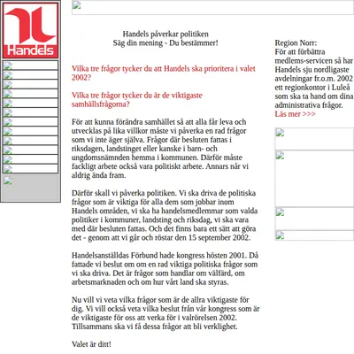 Avdelningsnytt i Linköping startsida 2002