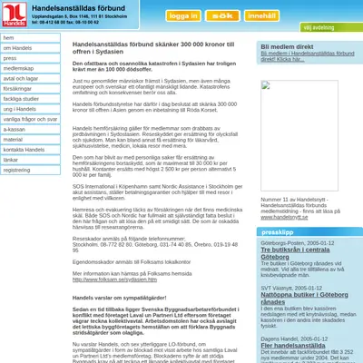 Avdelningsnytt i Linköping startsida 2005