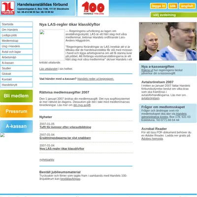 Avdelningsnytt i Linköping startsida 2007