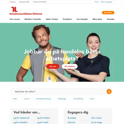 Avdelningsnytt i Linköping startsida 2021