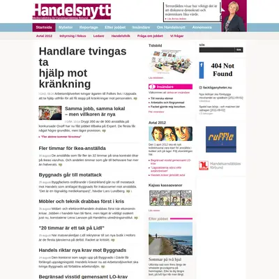 handelsnytt.se startsida 2011