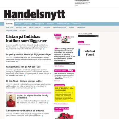 handelsnytt.se startsida 2016