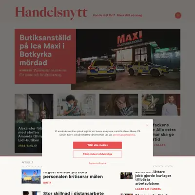 handelsnytt.se startsida 2025