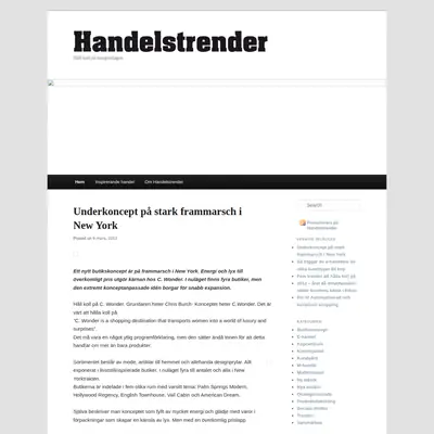 www.handelstrender.se startsida 2012