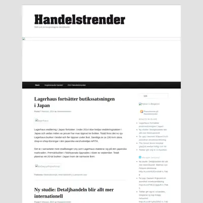 www.handelstrender.se startsida 2014