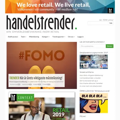 www.handelstrender.se startsida 2019