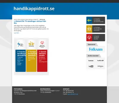 Handikappidrott startsida 2015