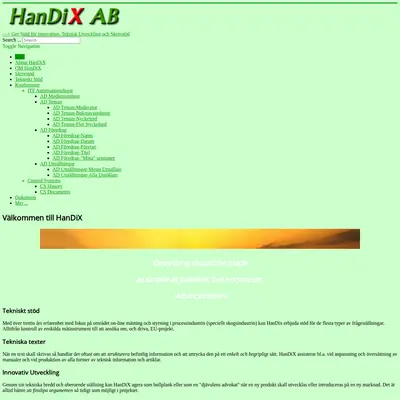 www.handix.se startsida 2021