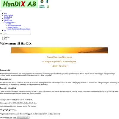 www.handix.se startsida 2025