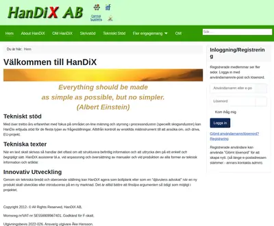 www.handix.se startsida 2026