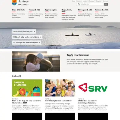 Haninge-Posten startsida 2024