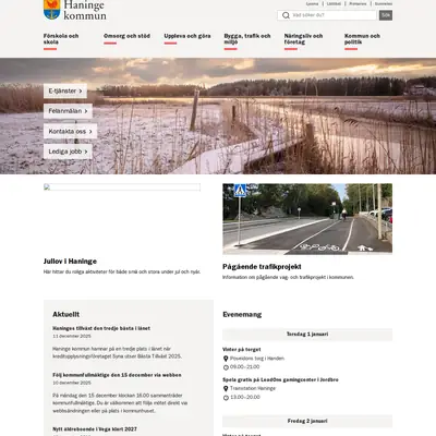 Haninge-Posten startsida 2026