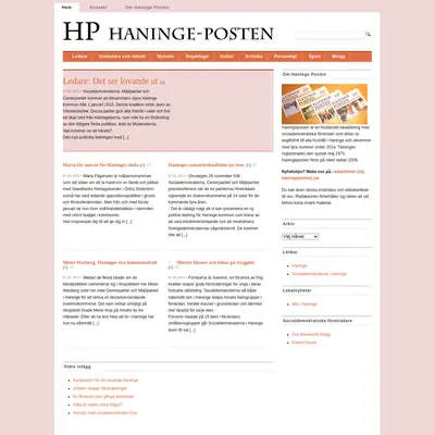 www.haningeposten.se startsida 2015