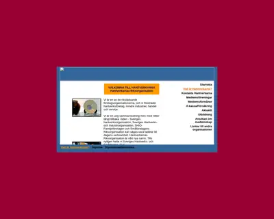 www.hantverkarna.se startsida 2003
