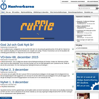 www.hantverkarna.se startsida 2016