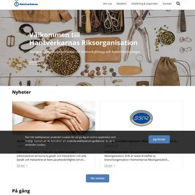 www.hantverkarna.se startsida 2020