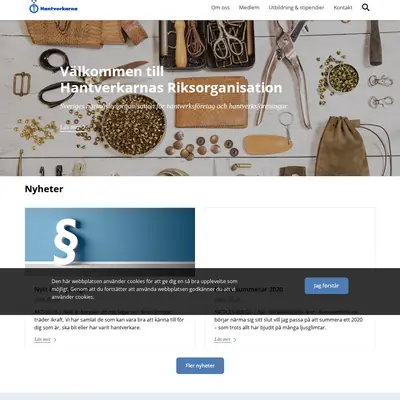 www.hantverkarna.se startsida 2021