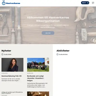 www.hantverkarna.se startsida 2025