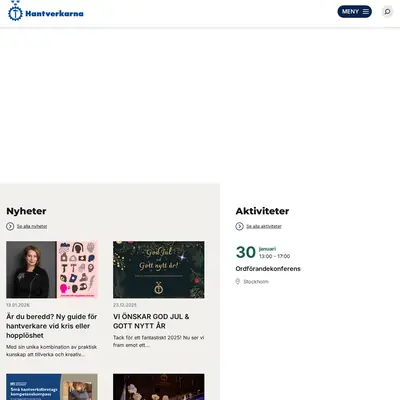 www.hantverkarna.se startsida 2026