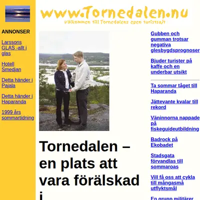 Haparandabladet (Haaparannanlehti) startsida 2002