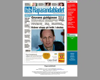 Haparandabladet (Haaparannanlehti) startsida 2012