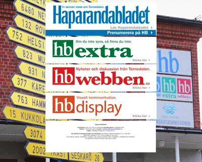 Haparandabladet (Haaparannanlehti) startsida 2016