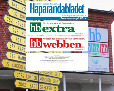 Haparandabladet (Haaparannanlehti) startsida 2017