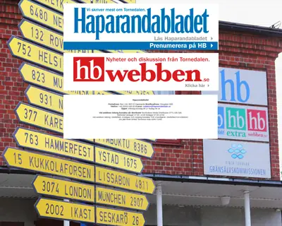 Haparandabladet (Haaparannanlehti) startsida 2019