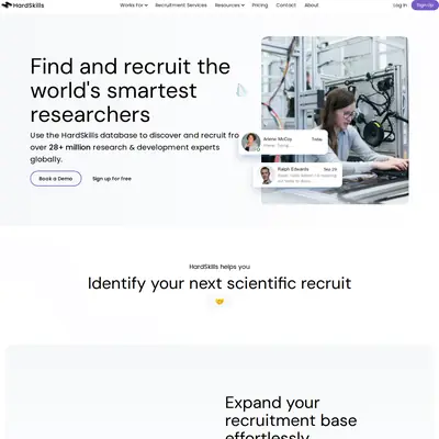 Hardskills.io startsida 2023