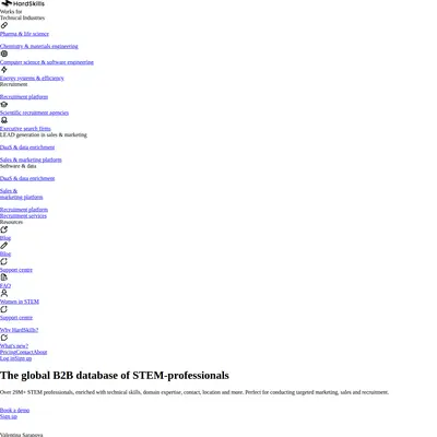 Hardskills.io startsida 2025