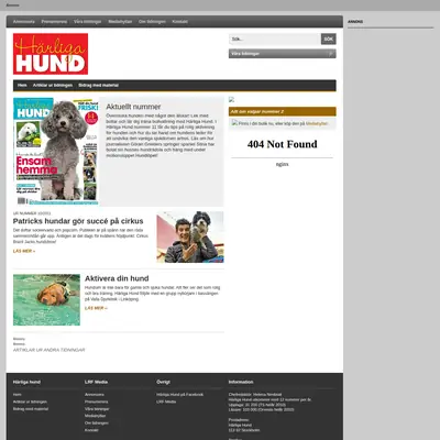 www.harligahund.se startsida 2011