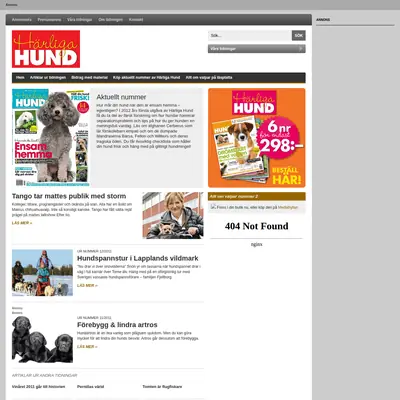 www.harligahund.se startsida 2012