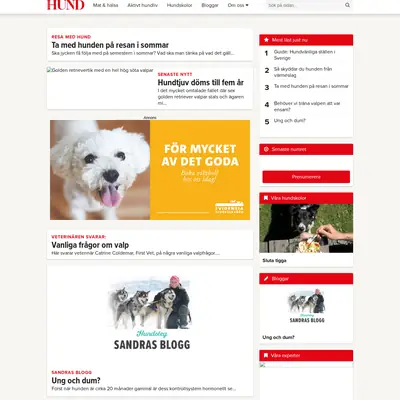 www.harligahund.se startsida 2019