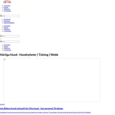 www.harligahund.se startsida 2024