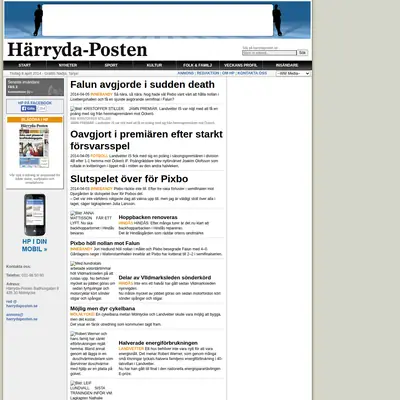 Härryda-Posten - Landvetters Tidning - Landvetter-Posten startsida 2014