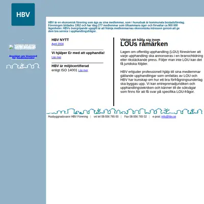 HBV-Magasinet startsida 2004
