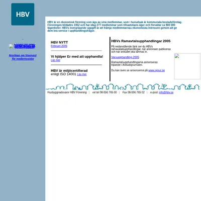 HBV-Magasinet startsida 2008