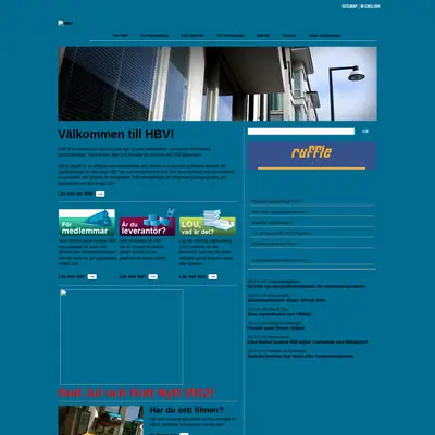 HBV-Magasinet startsida 2012