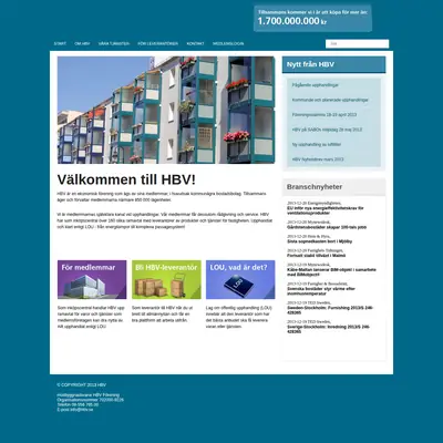 HBV-Magasinet startsida 2013