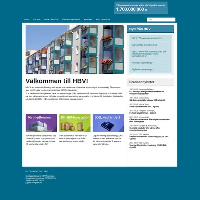 HBV-Magasinet startsida 2014