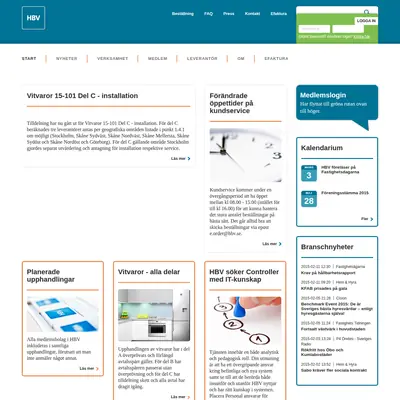HBV-Magasinet startsida 2015