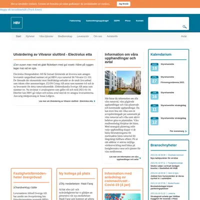 HBV-Magasinet startsida 2021