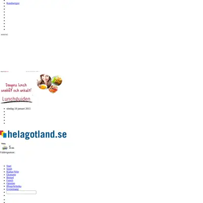 Gotlands Allehanda startsida 2015