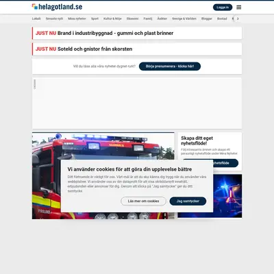 Gotlands Allehanda startsida 2021