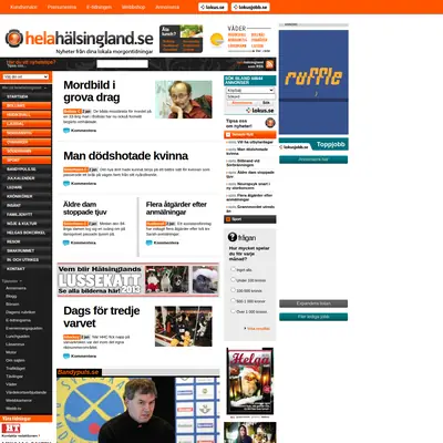Söderhamns-Kuriren startsida 2014