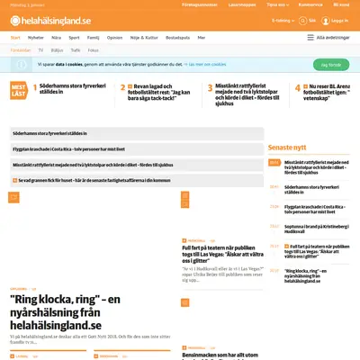 Söderhamns-Kuriren startsida 2018