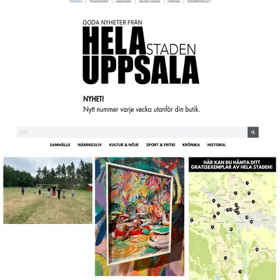 Hela Staden Uppsala startsida 2024